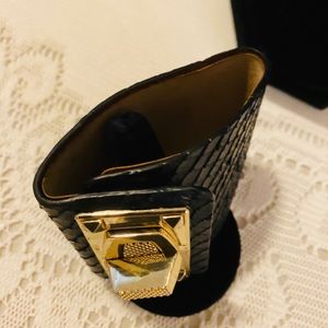 Black and Gold wrist cuff